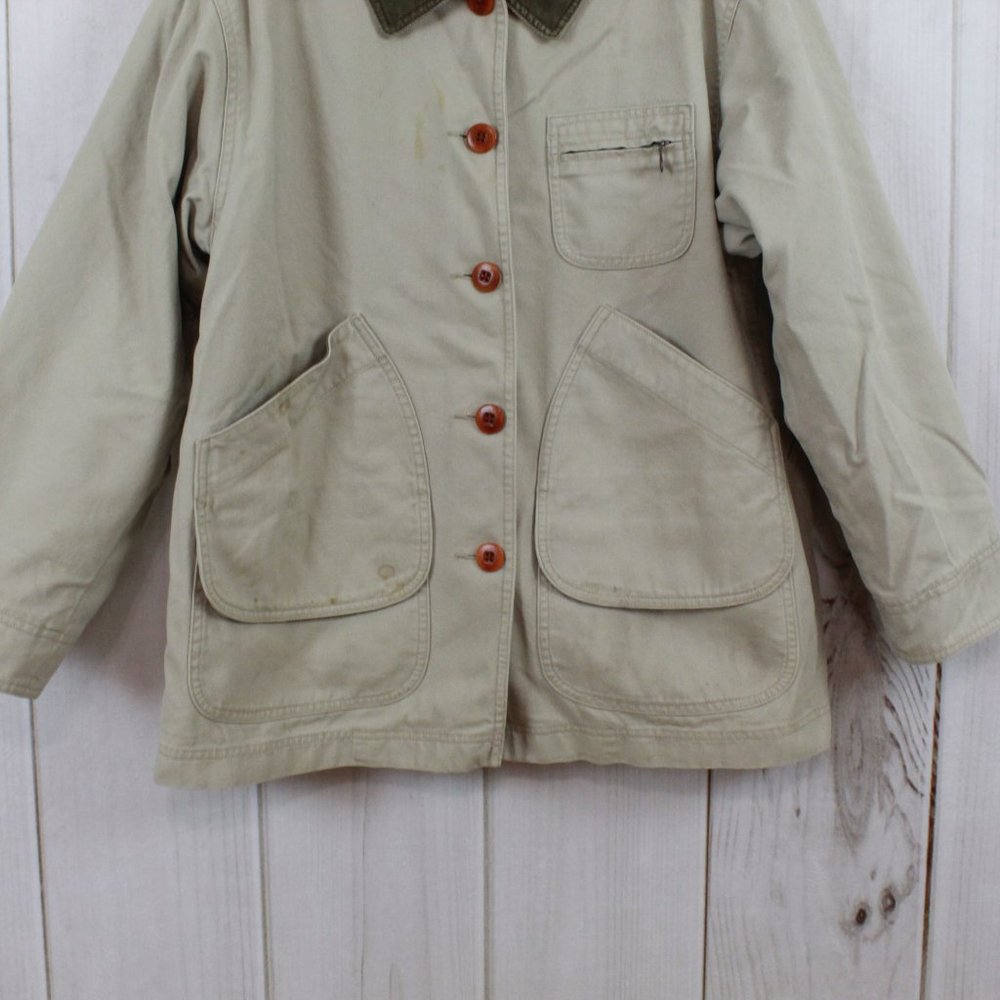 LL BEAN Classic Button Down Barn Jacket Size M - Picture 3 of 12